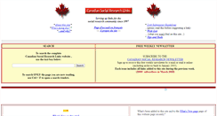 Desktop Screenshot of canadiansocialresearch.net